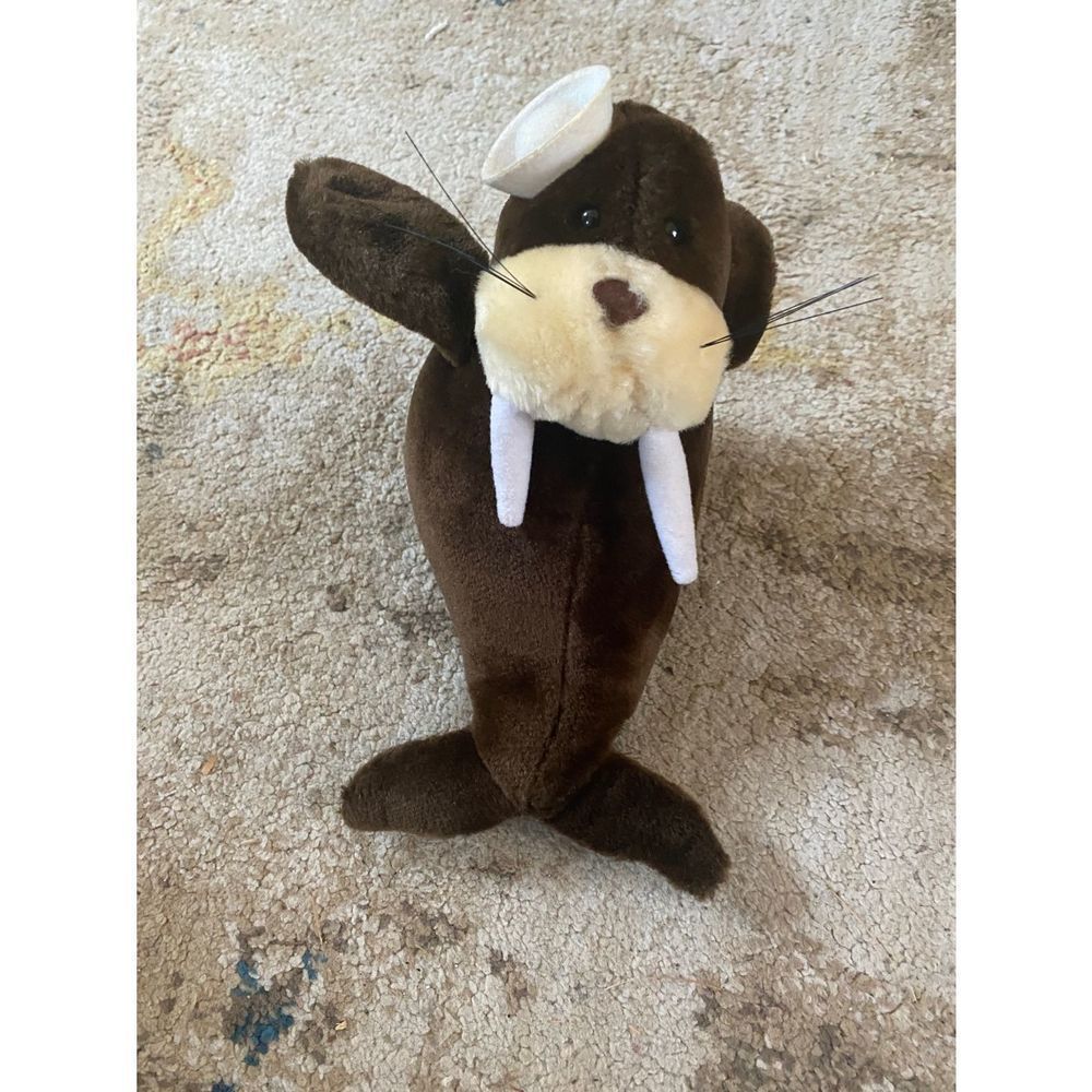 Dakin Waldo Walrus Vintage Plush 1987 Sea Life Sailor Hat